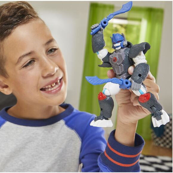 Transformers Mix Mashers Optimus Primal Beast Wars  Action Figure Playset Hasbro - Picture 5 of 5